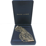 Ralph Lauren Beaded Multi Strand Bracelet Gray