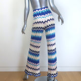 Alexis Dixion Wide Leg Pants Blue Waves Knit Size Small