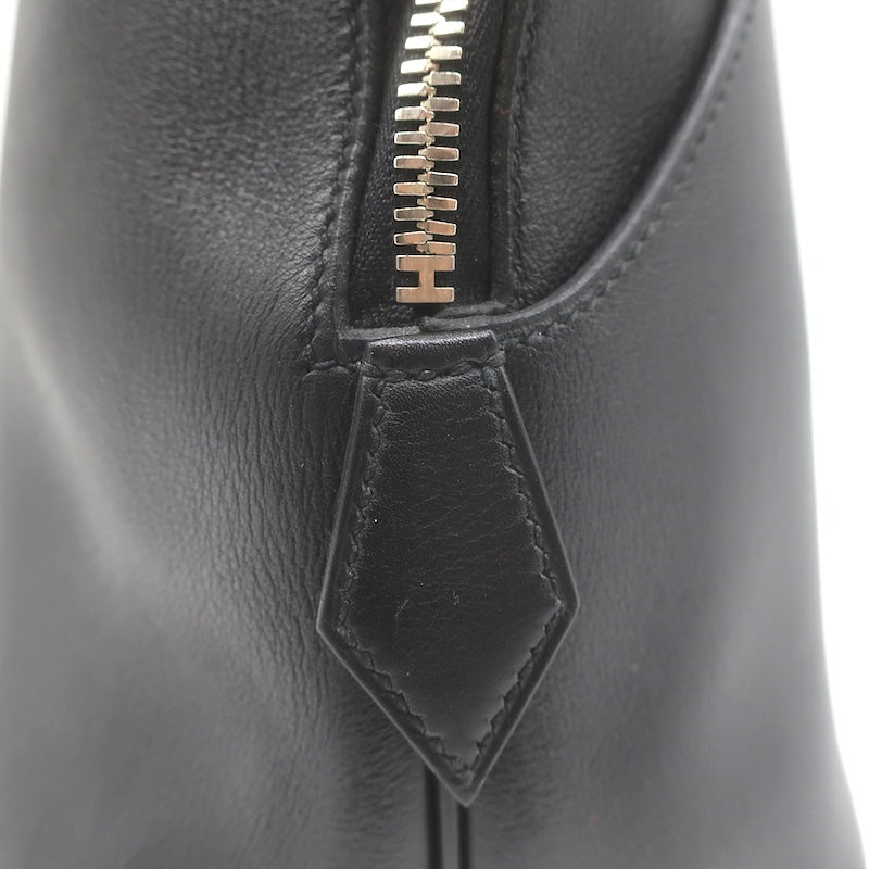 Hermes 2006 Bolide Web 1923 Bag Black Swift Leather Palladium Hardware