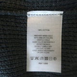 Margaret O'Leary Whitney Waffle Knit Crewneck Sweater Black Cotton Size Small