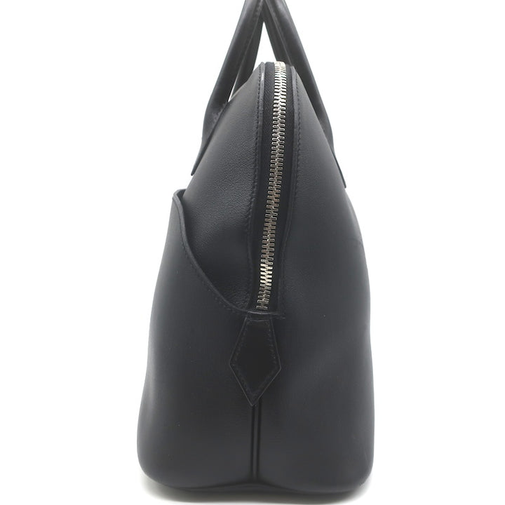Hermes 2006 Bolide Web 1923 Bag Black Swift Leather Palladium Hardware