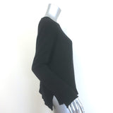 Jenni Kayne Everyday Crewneck Sweater Black Wool-Cashmere Size Large
