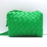 Bottega Veneta Mini Loop Camera Bag Parakeet Green Intrecciato Leather