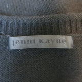 Jenni Kayne Everyday Crewneck Sweater Black Wool-Cashmere Size Large