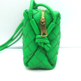 Bottega Veneta Mini Loop Camera Bag Parakeet Green Intrecciato Leather