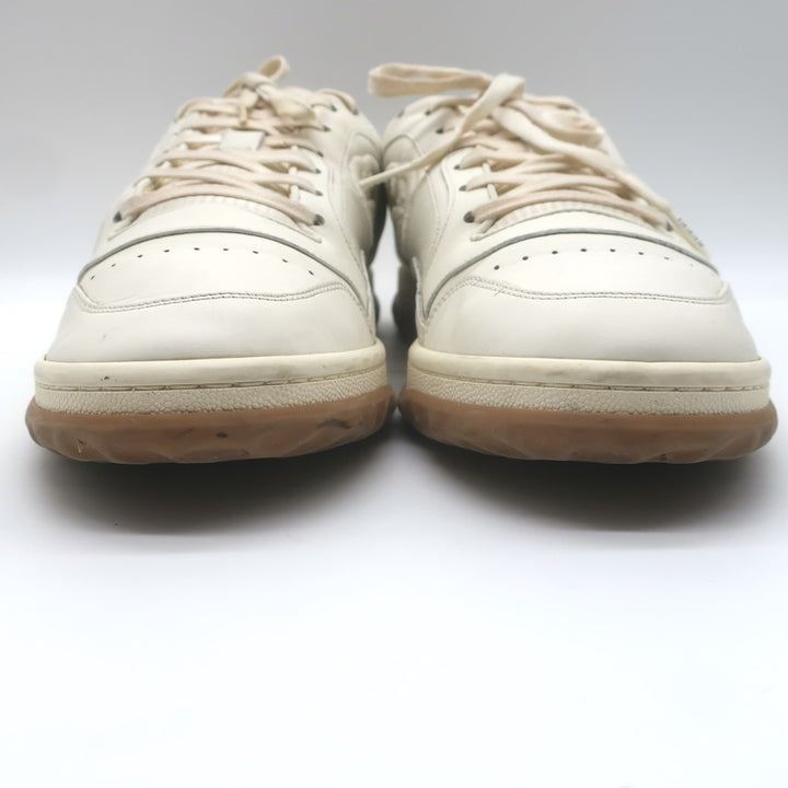Gucci MAC80 GG Low Top Sneakers Ecru Leather Size 9