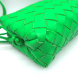 Bottega Veneta Mini Loop Camera Bag Parakeet Green Intrecciato Leather