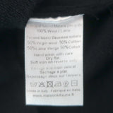 Maison Kitsune Ruffled Colorblock Sweater Navy & Gray Melange Wool Size Small