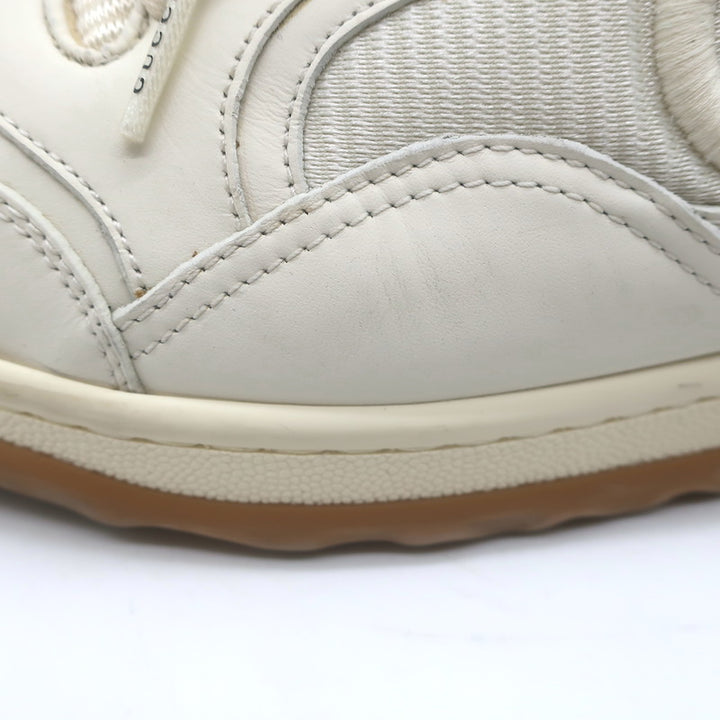 Gucci MAC80 GG Low Top Sneakers Ecru Leather Size 9