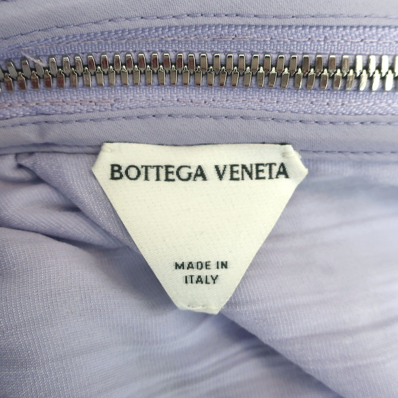 Bottega Veneta Ruched Velvet V-Neck Gown Lilac Size 38 Sleeveless Maxi Dress