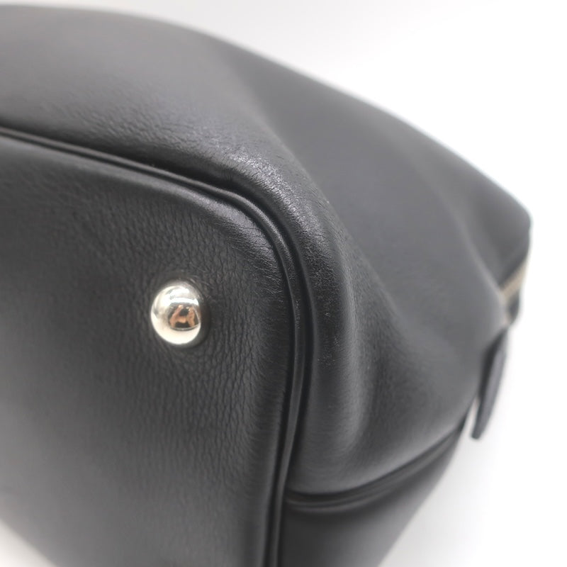 Hermes 2006 Bolide Web 1923 Bag Black Swift Leather Palladium Hardware