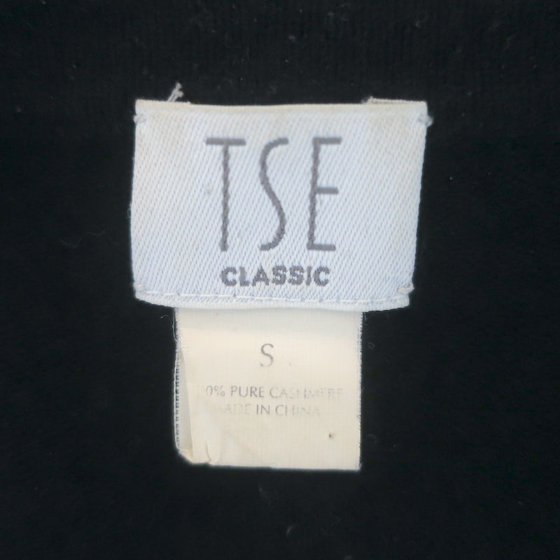 TSE Classic Cashmere V-Neck Sweater Black Size Small