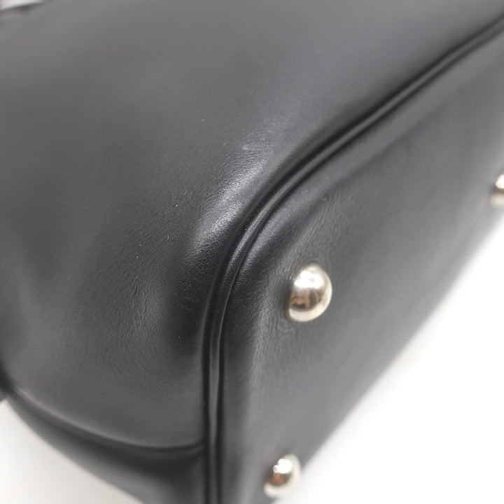 Hermes 2006 Bolide Web 1923 Bag Black Swift Leather Palladium Hardware