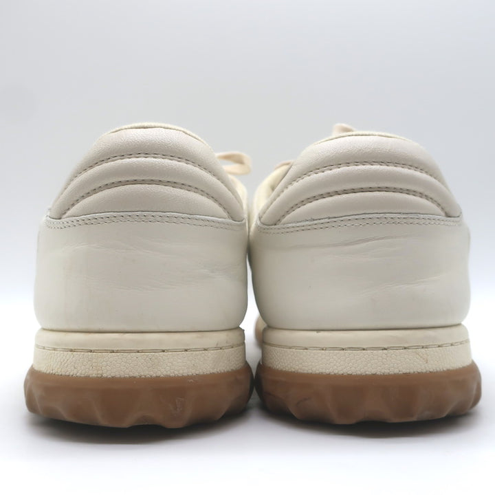 Gucci MAC80 GG Low Top Sneakers Ecru Leather Size 9