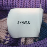 AKNVAS Hayley Cable Knit Sweater Purple/Light Pink Size Extra Small