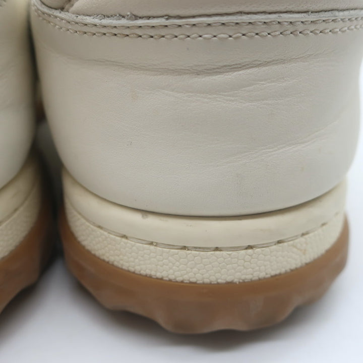 Gucci MAC80 GG Low Top Sneakers Ecru Leather Size 9