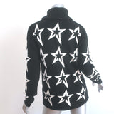 Perfect Moment Star Dust Turtleneck Sweater Black/White Wool Intarsia Size Large