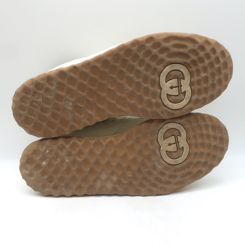 Gucci MAC80 GG Low Top Sneakers Ecru Leather Size 9