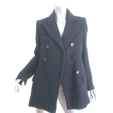 Isabel Marant Etoile Cyril Peacoat Navy Wool Size 40 Double Breasted Jacket