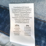 MOTHER The Puffy Bruiser Denim Mini Dress Blue Stretch Cotton Size Large NEW