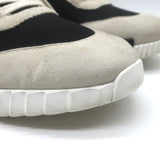 Hermes Bouncing Sneakers Black Mesh & Light Gray Suede Size 43.5