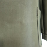 Jil Sander Button-Front Coat Forest Green Wool-Blend Size 40