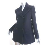 Isabel Marant Etoile Cyril Peacoat Navy Wool Size 40 Double Breasted Jacket