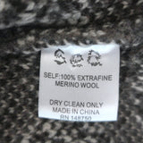 SEA Reese Sheep Jacquard Knit Sweater Gray Merino Wool Size Small