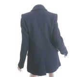 Isabel Marant Etoile Cyril Peacoat Navy Wool Size 40 Double Breasted Jacket