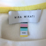 Mira Mikati Wanderlust Embroidered Fleece Sweatshirt White/Rainbow Size 42