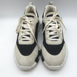 Hermes Bouncing Sneakers Black Mesh & Light Gray Suede Size 43.5