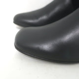 Gucci Lucille knee-high boots in black suede and leather with bamboo heel, authentic pre-owned, size 37