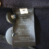 Isabel Marant Etoile Cyril Peacoat Navy Wool Size 40 Double Breasted Jacket