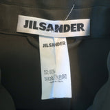 Jil Sander Button-Front Coat Forest Green Wool-Blend Size 40