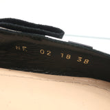 Christian Dior J'Adior Slingback Flats Black & White Checkered Leather Size 38