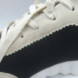 Hermes Bouncing Sneakers Black Mesh & Light Gray Suede Size 43.5