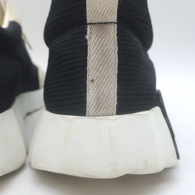 Hermes Bouncing Sneakers Black Mesh &amp; Light Gray Suede Size 43.5