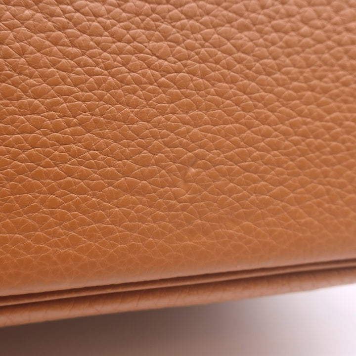 Hermes 2006 Bolide 31 Bag Gold Taurillon Clemence Leather Palladium Hardware