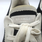 Hermes Bouncing Sneakers Black Mesh & Light Gray Suede Size 43.5
