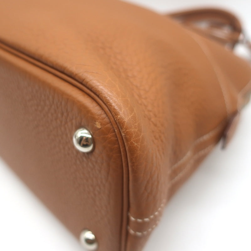 Hermes 2006 Bolide 31 Bag Gold Taurillon Clemence Leather Palladium Hardware