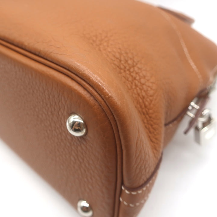 Hermes 2006 Bolide 31 Bag Gold Taurillon Clemence Leather Palladium Hardware