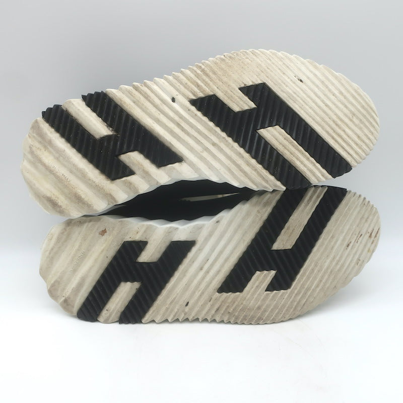 Hermes Bouncing Sneakers Black Mesh &amp; Light Gray Suede Size 43.5