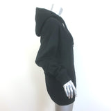 Isabel Marant Etoile Mansel Glitter Logo Hoodie Sweatshirt Black Size 40