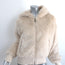 Polo Ralph Lauren Faux Fur Hoodie Jacket Ecru Size Medium