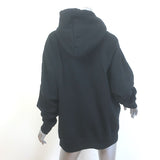 Isabel Marant Etoile Mansel Glitter Logo Hoodie Sweatshirt Black Size 40