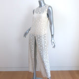 Alice + Olivia Lace Tunic Ivory Size Medium Sleeveless Maxi Dress