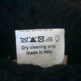 Alaia Twist-Front Shrug Cardigan Black Virgin Wool Textured Knit Size 38