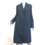 Jil Sander Navy Button-Front Coat Navy Polyester Size 38