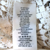 Alice + Olivia Lace Tunic Ivory Size Medium Sleeveless Maxi Dress