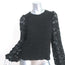 Nightcap Blouson Sleeve Top Black Stretch Lace Size Medium